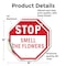 Signmission Stop Smell the Flowers, 4 inch X 4 inch, Vinyl Decal, 2PK OC-D-2PACK-4-65 - alternate 3