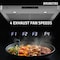 Anzzi 30-Inch 600 CFM 4-Speed Stainless Steel Under Cabinet Convertible Residential Range Hood RH-AZ0376TSS - alternate 4