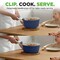 Nutrichef 18-Piece Ceramic Cookware Set with Detachable Handles, Non Stick Pots and Pans, PTFE-Free Natural NCCS18DTHBL - alternate 2