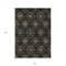 Homeroots 3' X 5' Black Gray And Brown Medallion Washable Indoor Outdoor Area Rug 587692 - alternate 4