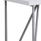 Homeroots 47" White and Silver Computer Desk 333495 - alternate 2