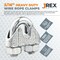 Jrex Safety Galvanized Steel Wire Rope Cable Clip Clamp - 3/16" U-Bolt Style, 24PK GCC316-JR-24PK - alternate 3