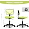 Simple Deluxe Low-Back Mesh Armless Office Chair, Swivel Rolling Computer Chair No Arms with Lumbar Support 3A88FNCHAIRC2077GN01 - alternate 5