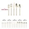 Smarty Had A Party Shiny Gold Moderno Plastic Cutlery Set-Spoons, Forks, Knives, Mini Spoons, Mini Forks, 300 Guests, 1500PK 9330-GSPCS-CASE - alternate 2