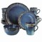 Meritage Jasper 16 Piece Round Stoneware Dinnerware Set in Blue with Reactive Glaze 119794.16 - alternate 1