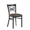 Flash Furniture HERCULES Black  inX in Back Metal Restaurant Chair - Mocha Vinyl Seat XU-6FOBXBK-MCHV-GG - alternate 1