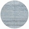 Homeroots 8' Blue And Gray Round Trellis Washable Indoor Outdoor Area Rug 616486 - alternate 3
