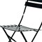 Homeroots Set of Two Black Aluminum Outdoor Folding Dining Chairs 606524 - alternate 4