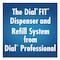 Dial Professional FIT Universal Manual Dispenser, 1.2 L, 4 x 5.13 x 10.5, Slate, 3PK 16619 - alternate 2
