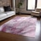 Homeroots 3' X 5' Pink Abstract Washable Non Skid Indoor Outdoor Area Rug 559598 - alternate 4
