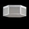 Jonathan Y Minimo 15.75" Hexagon Metal/Frosted Glass LED Flush Mount, Chrome JYL7452A - alternate 3