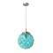 Homeroots Aqua Sphere Glass Ceiling Light With Aqua Shades 651665 - alternate 4