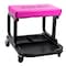 The Original Pink Box Rolling Mechanics Creeper Seat with Tool Tray, Pink PB14MCS - alternate 1
