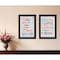 Homeroots Set Of Two Who You Think 2 Black Framed Print Wall Art, 2PK 405985 - alternate 3