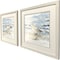 Homeroots Set Of Two Beach Sandpipers Distressed White Framed Wall Art, 2PK 653065 - alternate 4