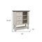 Homeroots 39" Gray and Ivory Solid Wood Three Drawer Chest 524568 - alternate 4