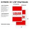 Signmission Liquor, Vinyl Decals Only 24 Inch x 36 Inch, Vinyl Decal, 2PK DSB-2436-2PACK-Liquor - alternate 2