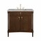 James Martin Vanities Kinnsden 36" Single Vanity, Sable Oak w/ 3 CM Victorian Silver Silestone Top D680-V36-SBK-3VSL - alternate 1