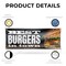 Signmission The Best Burgers In Town, 18 Inch x 48 Inch, Vinyl Banner B-30887 - alternate 2