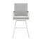 Homeroots 48" Light Gray Metal Swivel Outdoor Bar Height chair with Footrest 571180 - alternate 2