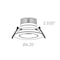 Dals Lighting Revolve 3.5'' Smart Recessed LED Gimbal in Black DCP-GBR35-BK - alternate 3
