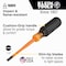 Klein Tools InsulScrDrv, Cabinet, 1/4in, Black, Round 6926INS - alternate 4