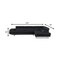 Homeroots Black Faux Leather L Shaped Two Piece Corner Sectional 366223 - alternate 3