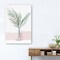 Homeroots Pretty Green Foliage Pink Unframed Print Wall Art 398975 - alternate 1