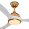 Vaxcel Long Grove, 56 in, Satin Brass Ceiling Fan, White Blades, LED, Remote, DC Motor F0142 - alternate 3