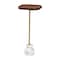 Baxton Studio Gezana Drink Table with Marble Base 270-14719-ZORO - alternate 1