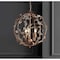 Jonathan Y Isabelle 20 in. Adjustable Metal/Glass LED Pendant, Antique Gold JYL9042A - alternate 4