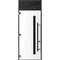 Vdomdoors Steel Door Dekton 0163 Ardesia Nero 96вЂќ/ Top Exterior Window Sidelite Entry Door Painted W36xH96+ DEKTON0163EXD-ARD-W36xH96+16-RH-I - alternate 2