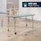 Flash Furniture Commercial Adjustable Height Rectangular Activity Table - Locking Casters-Gray XU-A2448-REC-GRY-T-P-CAS-GG - alternate 3