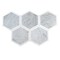 Apollo Tile 11x11 Carrrara Grey, Thassos White Marble Polished Floor and Wall Mosaic Tile 4.3 sqft/case, 5PK APLDC88G34A - alternate 1