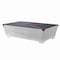 Homeroots 64" Silver Navy Blue And Red Union Jack Aviator Coffee Table 572289 - alternate 3