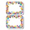 Ashley Productions Non-Magnetic Mini Whiteboard Erasers, Confetti, 10PK 78008 - alternate 2