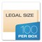Pendaflex Manila End Tab Folders, Straight Tabs, Legal Size, Manila, 100PK H210D - alternate 2