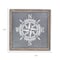 Homeroots 17" X 17" Gray Compass Galvanized Metal And Wood Square Framed Art 634054 - alternate 2