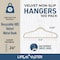Lifemaster Velvet Non-Slip Hangers, Heavy Duty, Space-Saving, Stylish Closet Organizer, 100PK LMVELIVO100 - alternate 3