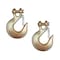 Tie 4 Safe G70 1/2'' Clevis Slip Hooks Tow Chain Hook Flatbed Truck Trailer Tie Down, 2PK FH407-12-2 - alternate 1
