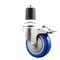 Service Caster 4 Inch 316SS Blue Poly Swivel 1-7/8 Inch Expanding Stem Caster Lock Brake SCC SCC-SS316TTLEX20S414-PPUB-BLUE-178 - alternate 1