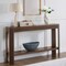 Alaterre Furniture Fluted Solid Wood Console Table 56 in Modern Entryway Table with Storage Shelf AFTBL-006 - alternate 3