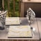 Smarty Had A Party 13" White with Gold Marble Square Disposable Paper Charger Plates (120 Plates), 120PK 2690-SGM-CASE - alternate 5