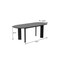 Homeroots 78" Black Solid Wood Oval Dining Table 712173 - alternate 2