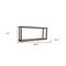 Homeroots 10in Dark Brown And Clear Glass Standard Display Stand 364373 - alternate 3