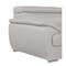 Homeroots 86" Light Gray Top Grain Leather Sofa 721566 - alternate 4