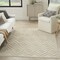 Homeroots 4' X 6' Cream And Beige Geometric Indoor Outdoor Area Rug 556276 - alternate 3