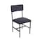 Bfm Seating Meghan Side Chair, Grade 4 Upholstered Seat & Back - Steel Frame - Sand Black Finish JS33CM2184-2184SB - alternate 1