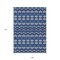 Homeroots 9' X 12' Navy Blue And Ivory Moroccan Washable Indoor Outdoor Area Rug 594338 - alternate 2