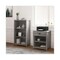 Whalen Fallbrook Printer Stand, Engineered Wood, 3 Shelves, 1 Drawer, 24in x 20in x 30.25in, Smoked Ash SPUS-FBPS-GM - alternate 4